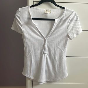 White Waffle T-Shirt